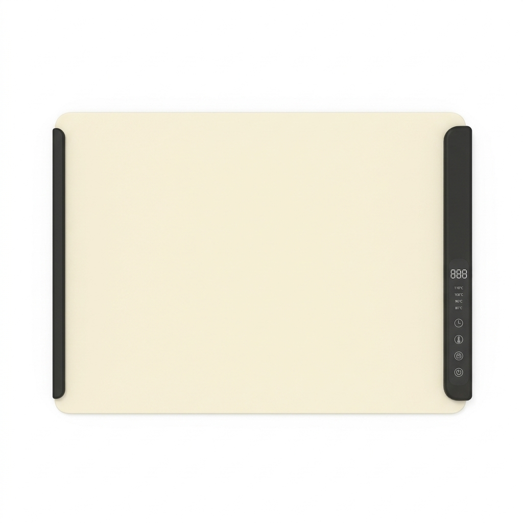 Supperie food warming mat in Warm Cream on a white background
